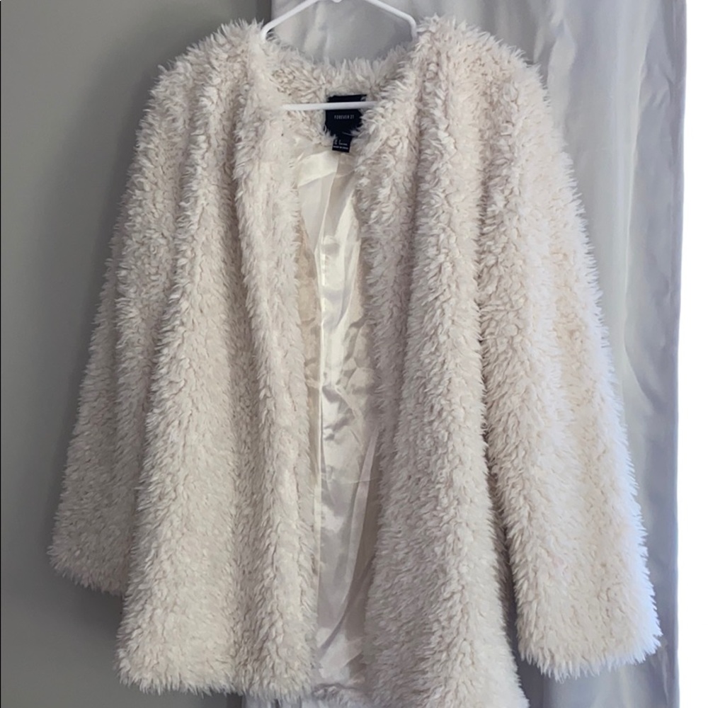 Faux fur coat